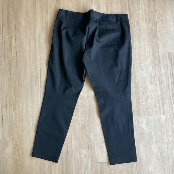 J. Crew Factory Winnie pant in stretch cotton blend black ankle pant side zip 14 - Picture 4 of 14